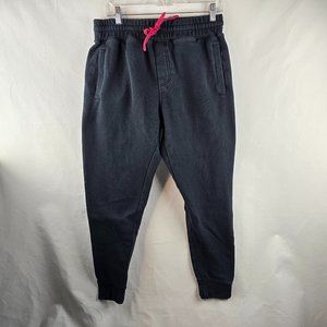 Independent Sweatpants Mens Small Black Joggers Athleisure Drawstring Spell Out